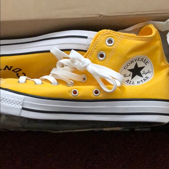 Converse Shoes - Yellow High Top Converse